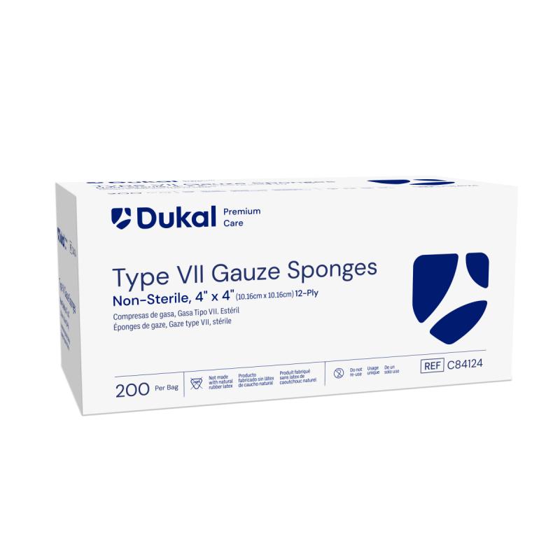 Dukal Premium Care Non-Sterile Gauze Sponges 12-Ply 4 inch x 4 inch medical supply