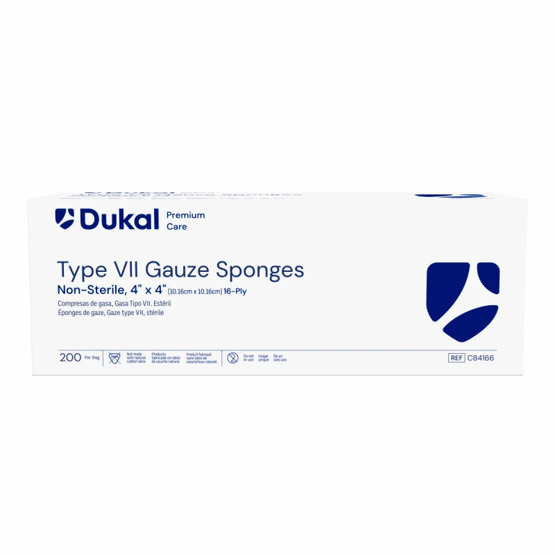 Dukal Premium Care Non-Sterile Gauze Sponges 16-Ply 4 inch x 4 inch medical supply