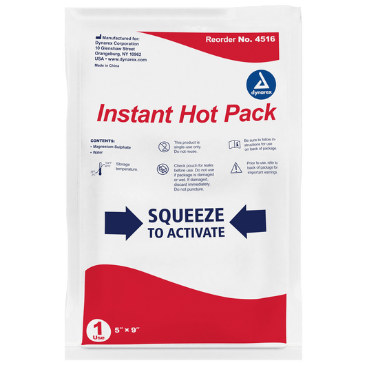 Dynarex Instant Hot Pack 5" x 9" 24/cs medical supply
