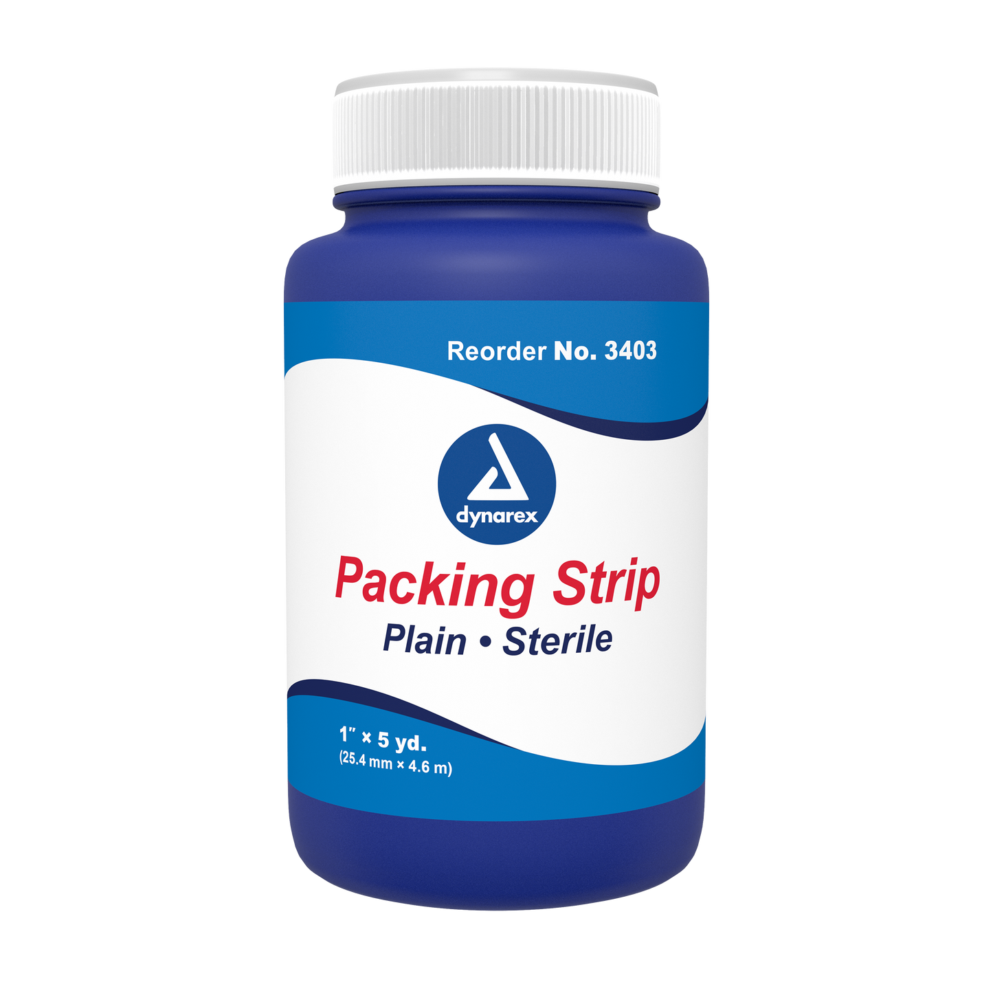 Dynarex Plain Packing Strips Sterile 1 in x 5 yd 12/cs medical supply