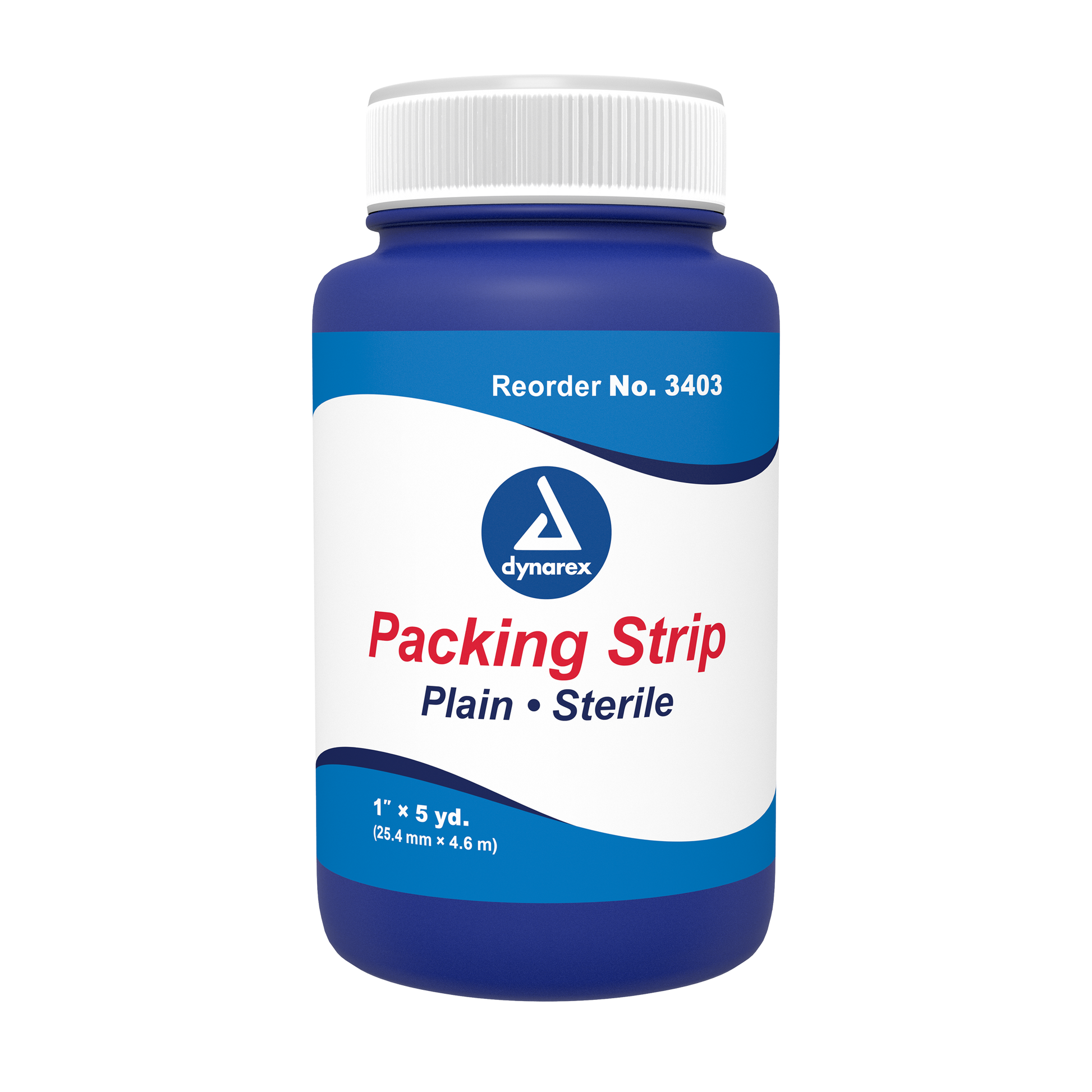 Dynarex Plain Packing Strips Sterile 1 in x 5 yd 12/cs medical supply
