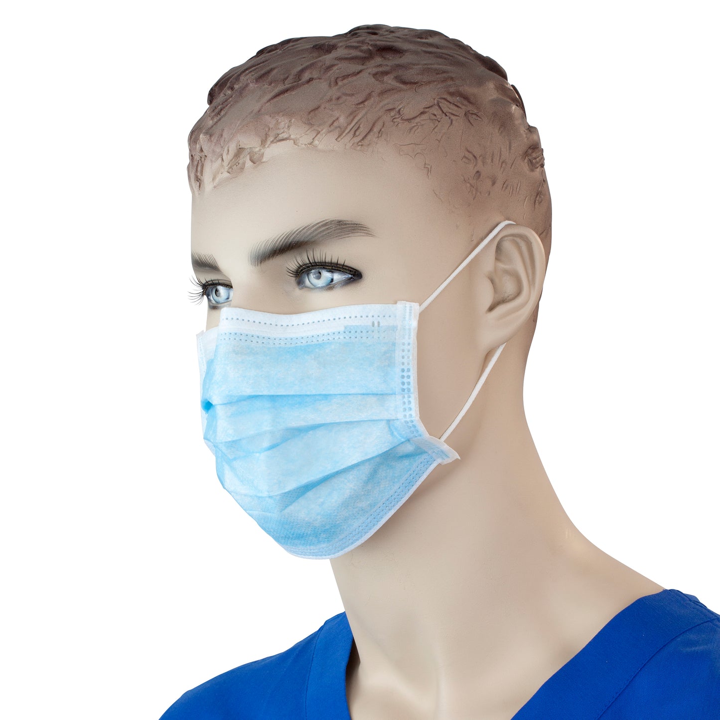 Dynarex Procedure Face Mask Ear Loop Blue Case medical supply