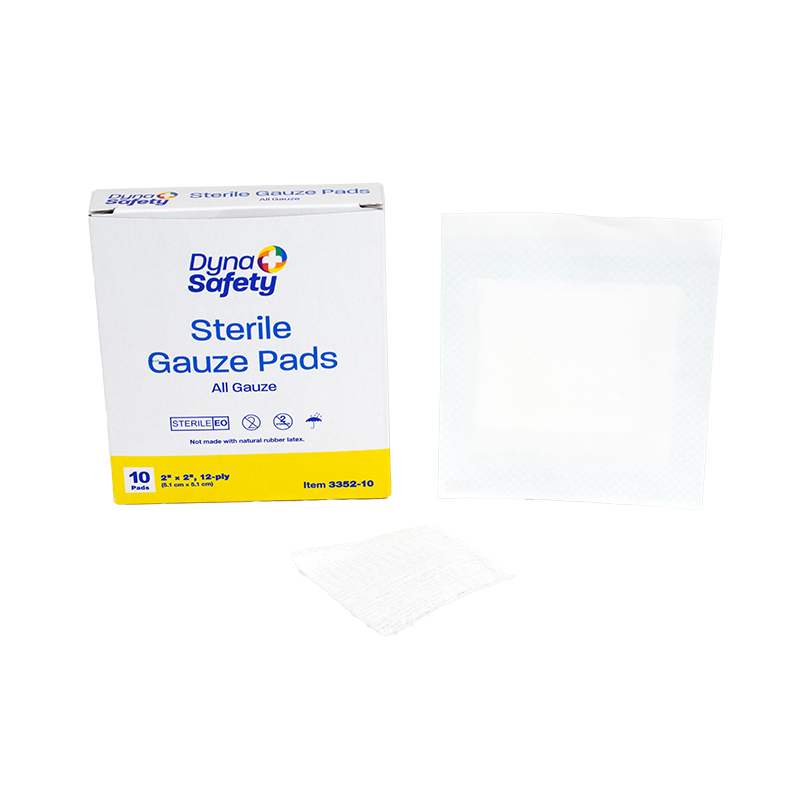 DynaSafety Gauze Pad 2 x 2 12 Ply Sterile 48/10/cs medical supply