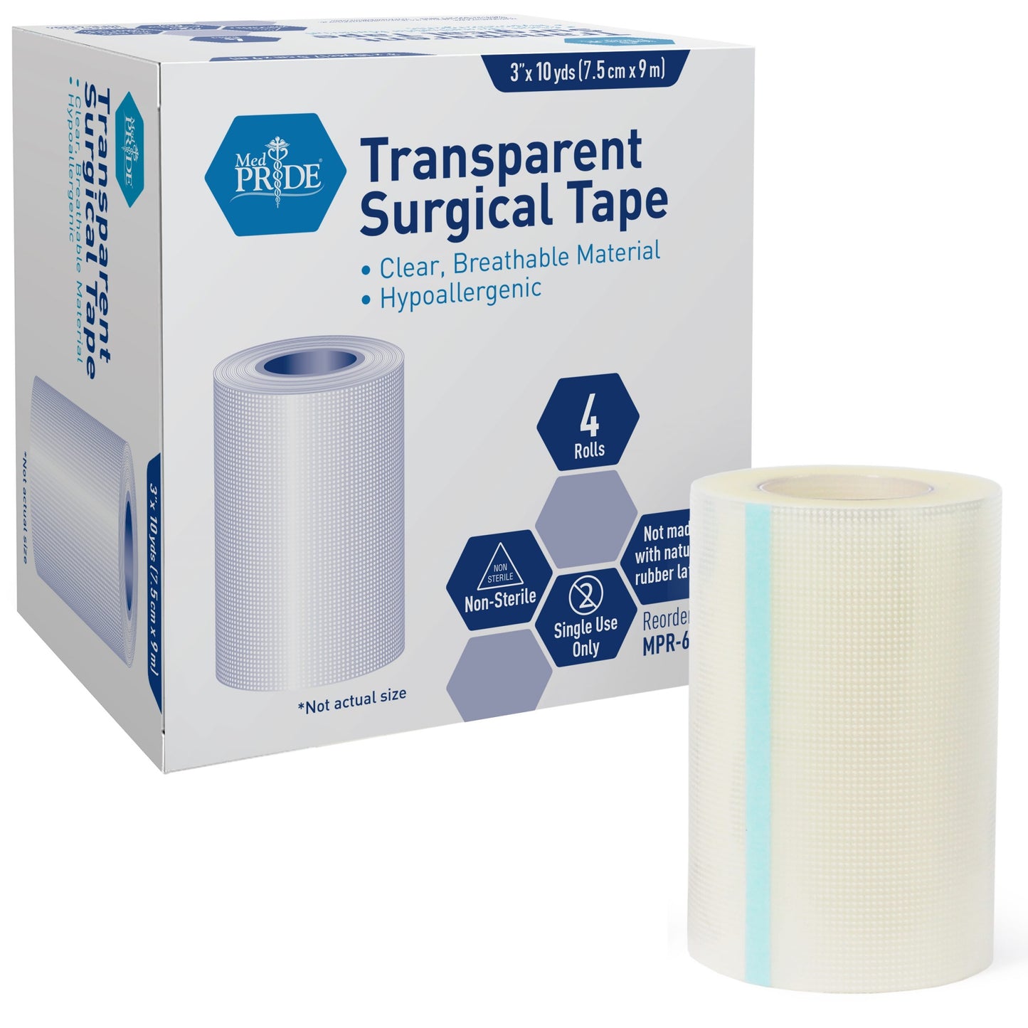 Shield Line Clear Surgical Tape - x 10 Yds. - 12/4/cs medical supply view 2