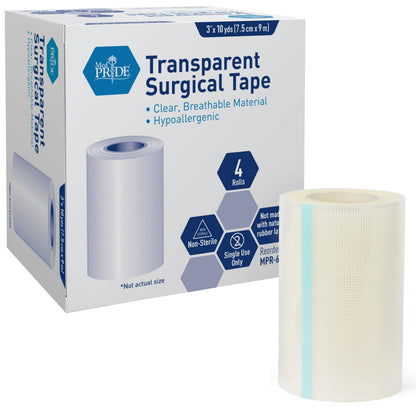 Shield Line Clear Surgical Tape - x 10 Yds. - 12/4/cs medical supply view 2