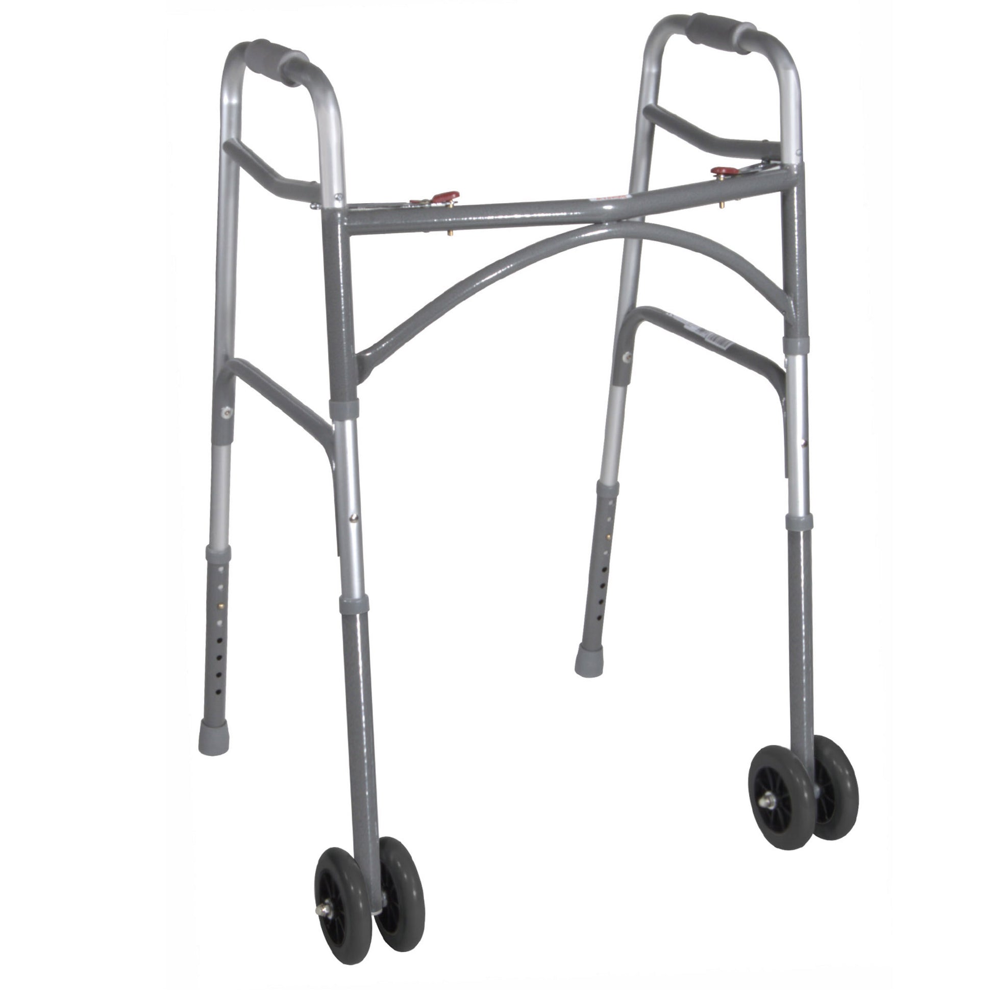 Drive Medical Heavy Duty Bariatric Two Button Walker with Wheels medical supply