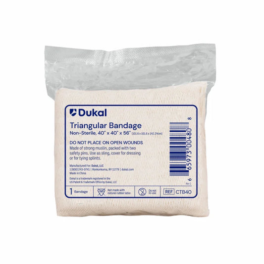 Dukal Non-Sterile Triangular Bandage 40" x 40" x 56" Case medical supply