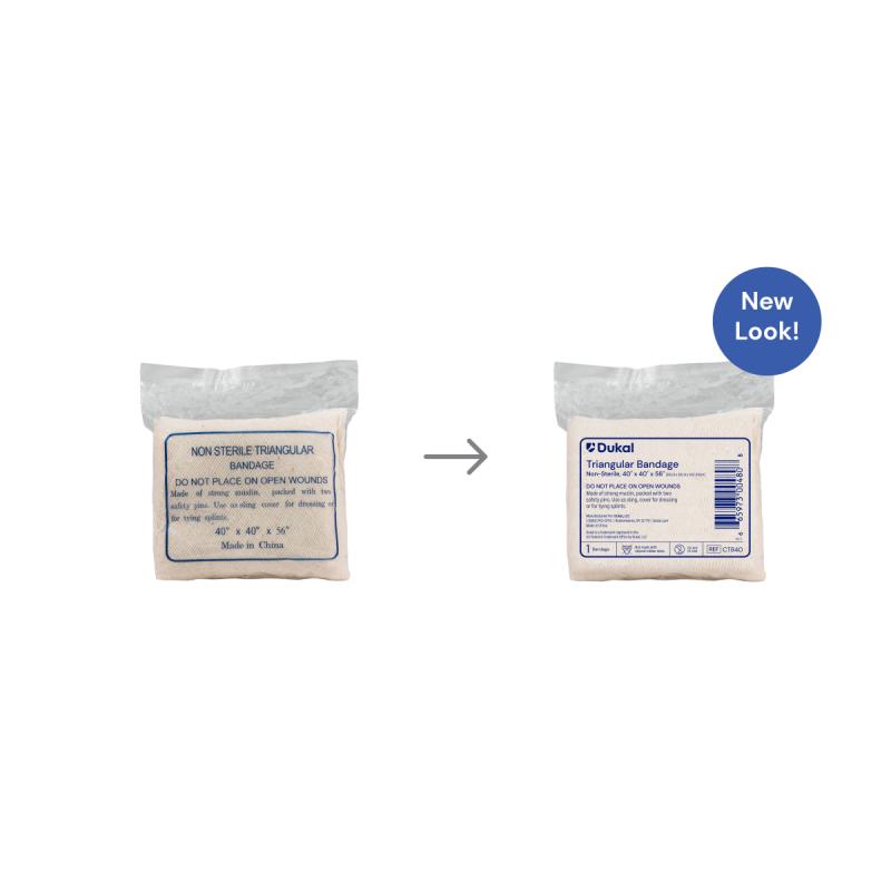 Dukal Non-Sterile Triangular Bandage 40" x 40" x 56" Case medical supply