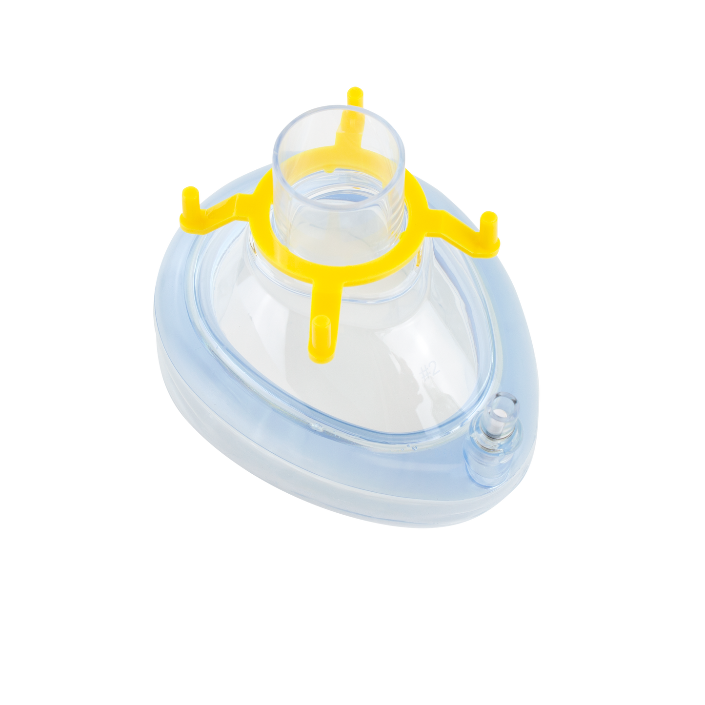 Resp-O2 Air Cushion Mask #2 Toddler Yellow Hook Case medical supply