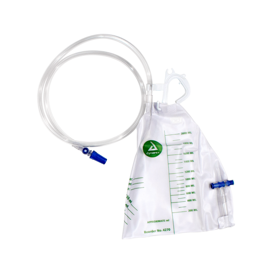 Dynarex Advantage Urinary Drainage Bag Case of 20 medical supply
