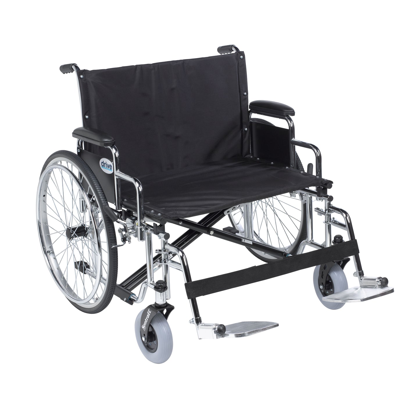 Drive Medical Sentra EC Extra Wide Wheelchair Desk Arms Swing Away Footrests 26 inch Seat medical supply