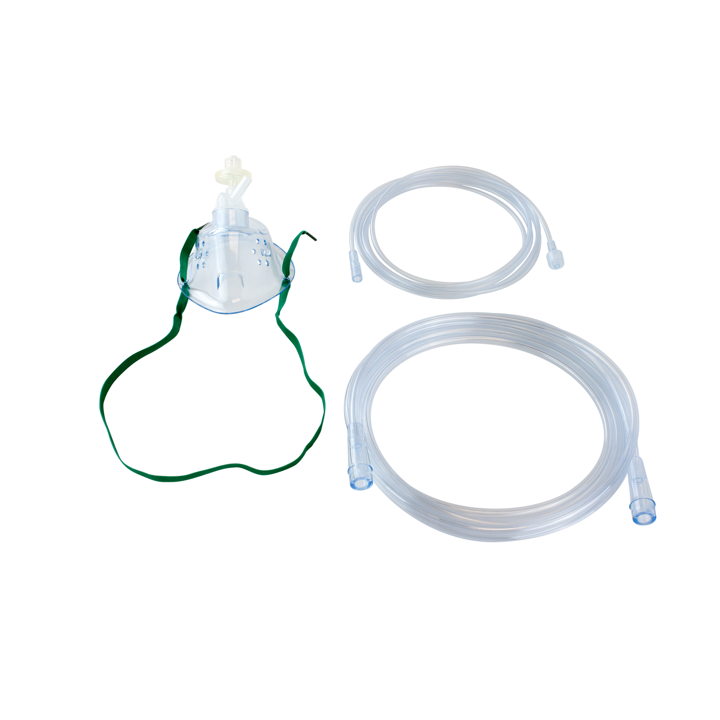 Resp-O2 Oxygen CO2 Elongated Mask Adult Male/Male Connector Case of 25 medical supply