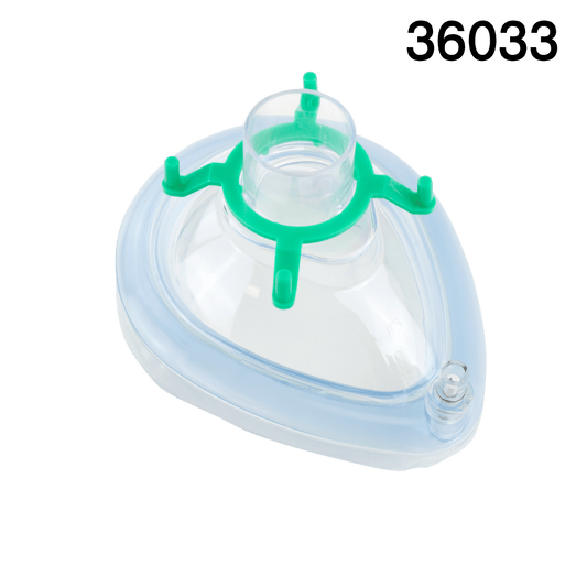 Resp-O2 Air Cushion Mask #3 Child Small Adult Green Hook Case medical supply