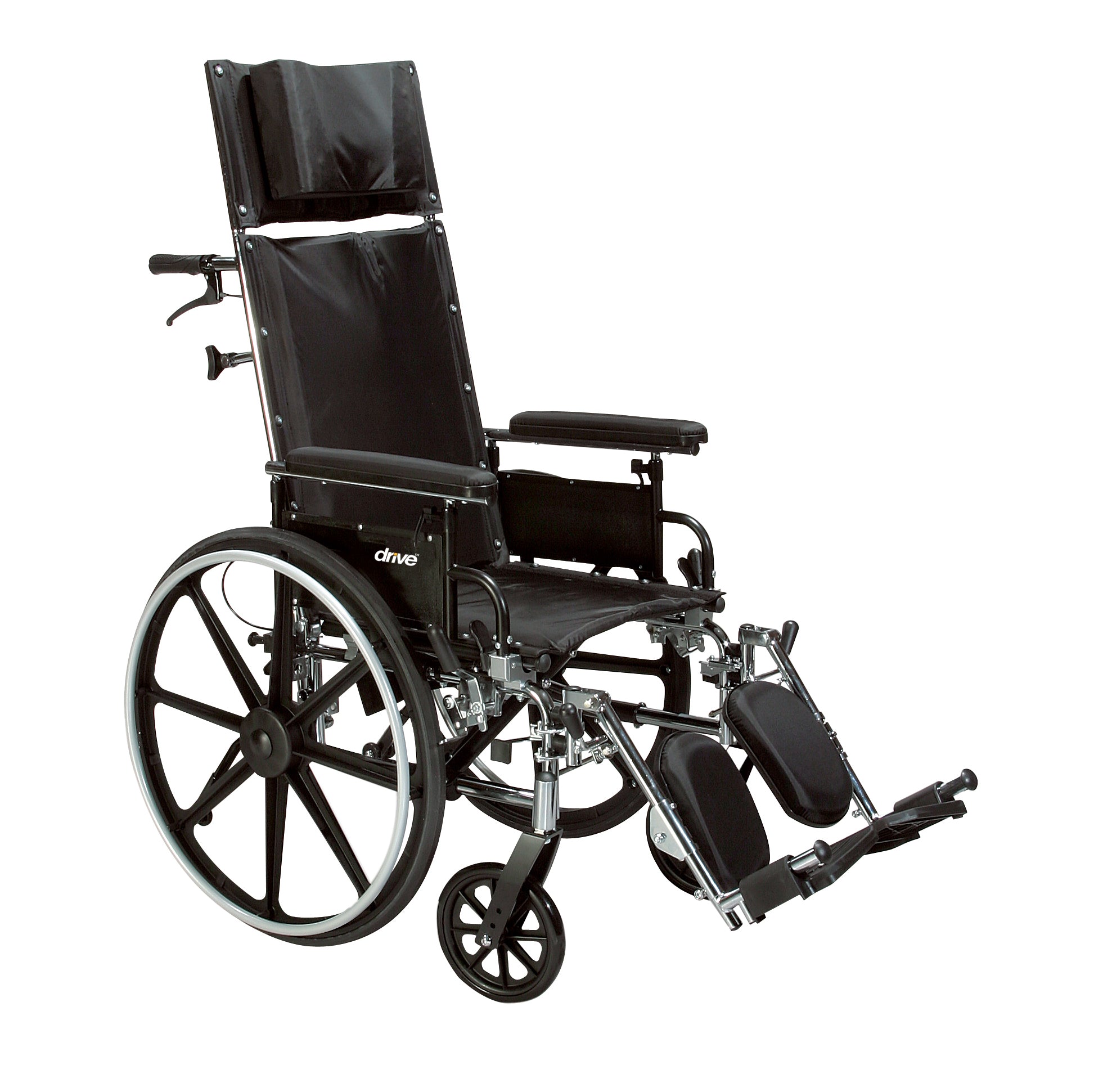 Drive Medical Viper Plus GT Reclining Wheelchair 16in Full Arms medical supply