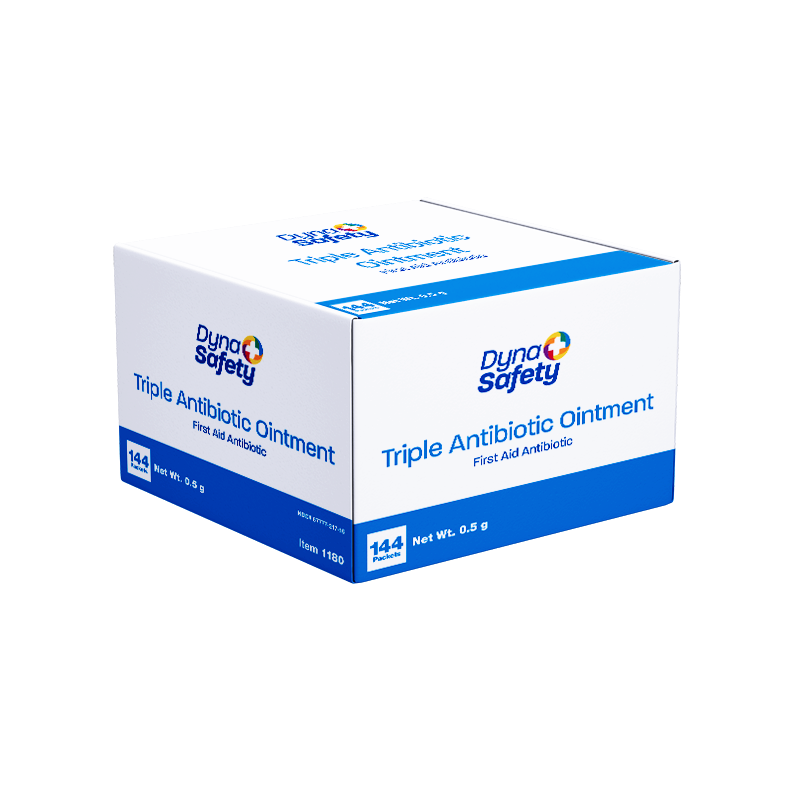 DynaSafety Triple Antibiotic Ointment 0.5g Foil Packet 12/144/cs medical supply
