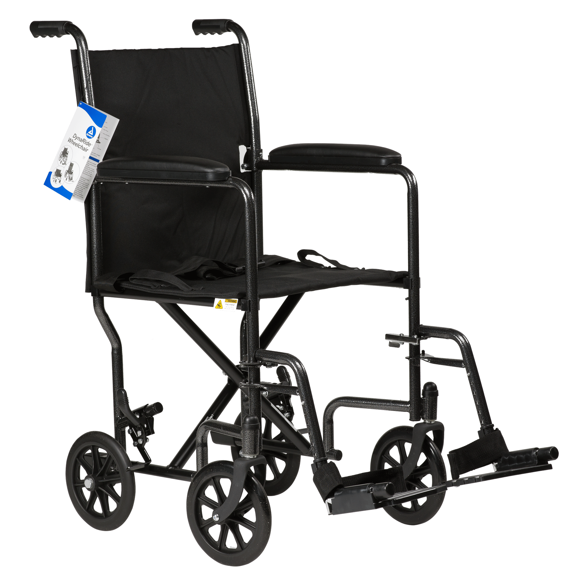 Dynarex DynaRide Transport Wheelchair 17 x 16 Fixed Full Arm Silver Vein medical supply