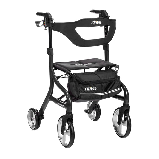 Drive Medical Nitro Sprint Tall Rollator Rolling Walker Black medical supply