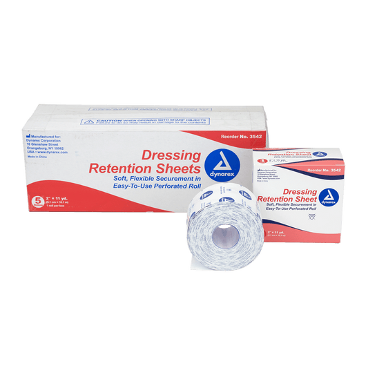 Dynarex Dressing Retention Sheet Latex Free 2in x 11yd Case medical supply