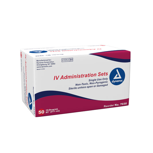 Dynarex IV Administration Set 10 Drop 83in 50/bx medical supply