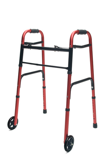 Graham Field Evrydy Wlkr W/whls Dual Rl Red Adult, 1 Ea, Lumex medical supply