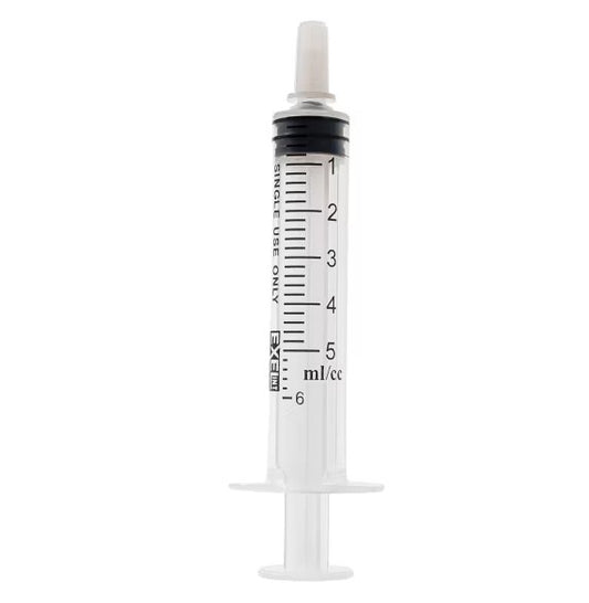 Exel Syringe Luer Slip 5-6cc with Cap Box of 100 medical supply
