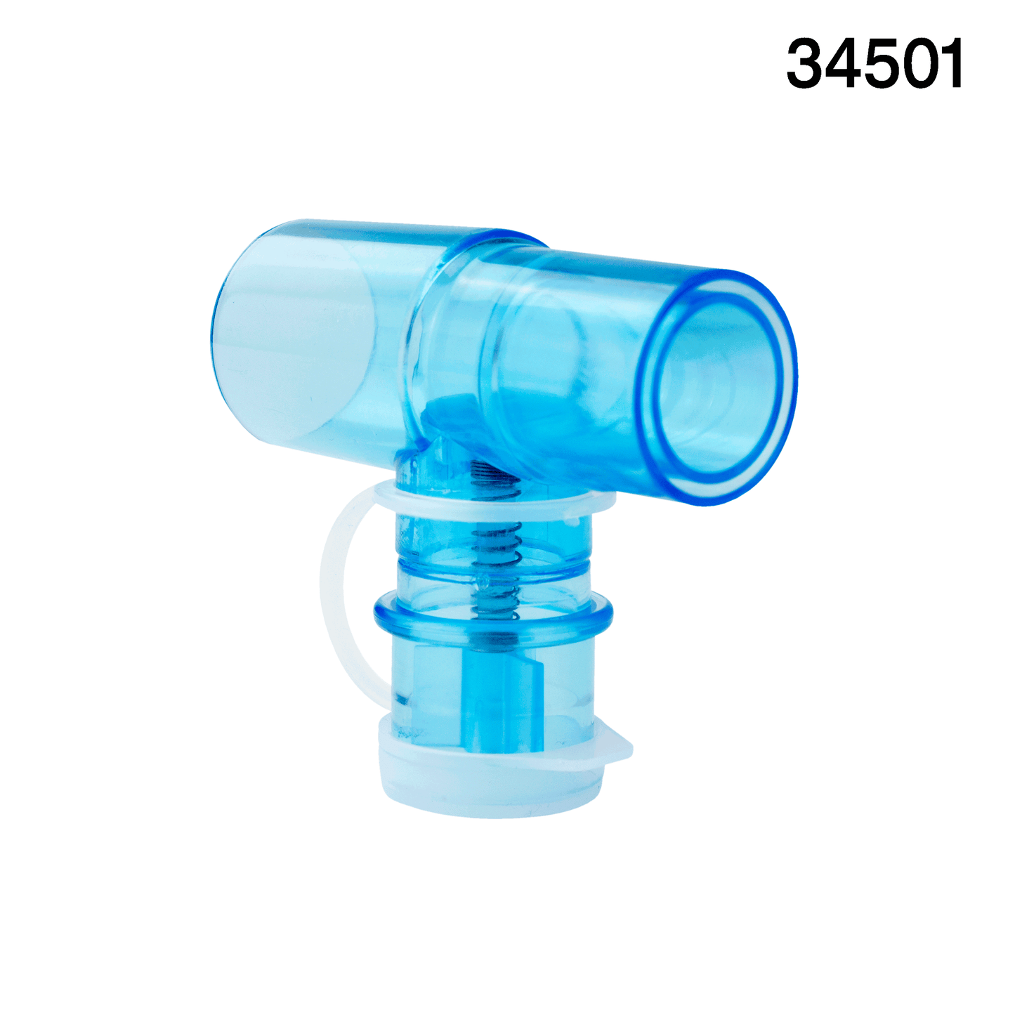 Resp-O2 Spring Loaded T-Adaptor 22 mm ID x 22 mm OD Case of 30 medical supply