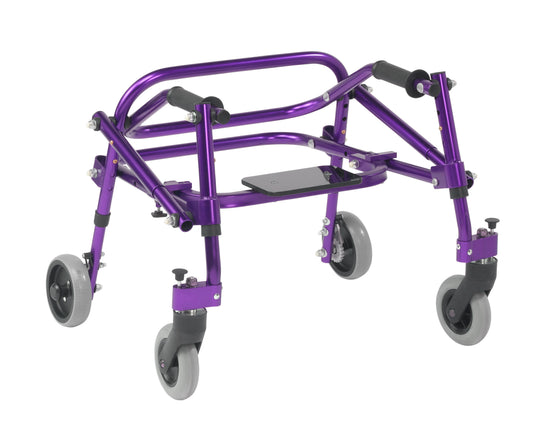 Inspired by Drive Nimbo 2G Posterior Walker with Seat Extra Small Wizard Purple medical supply