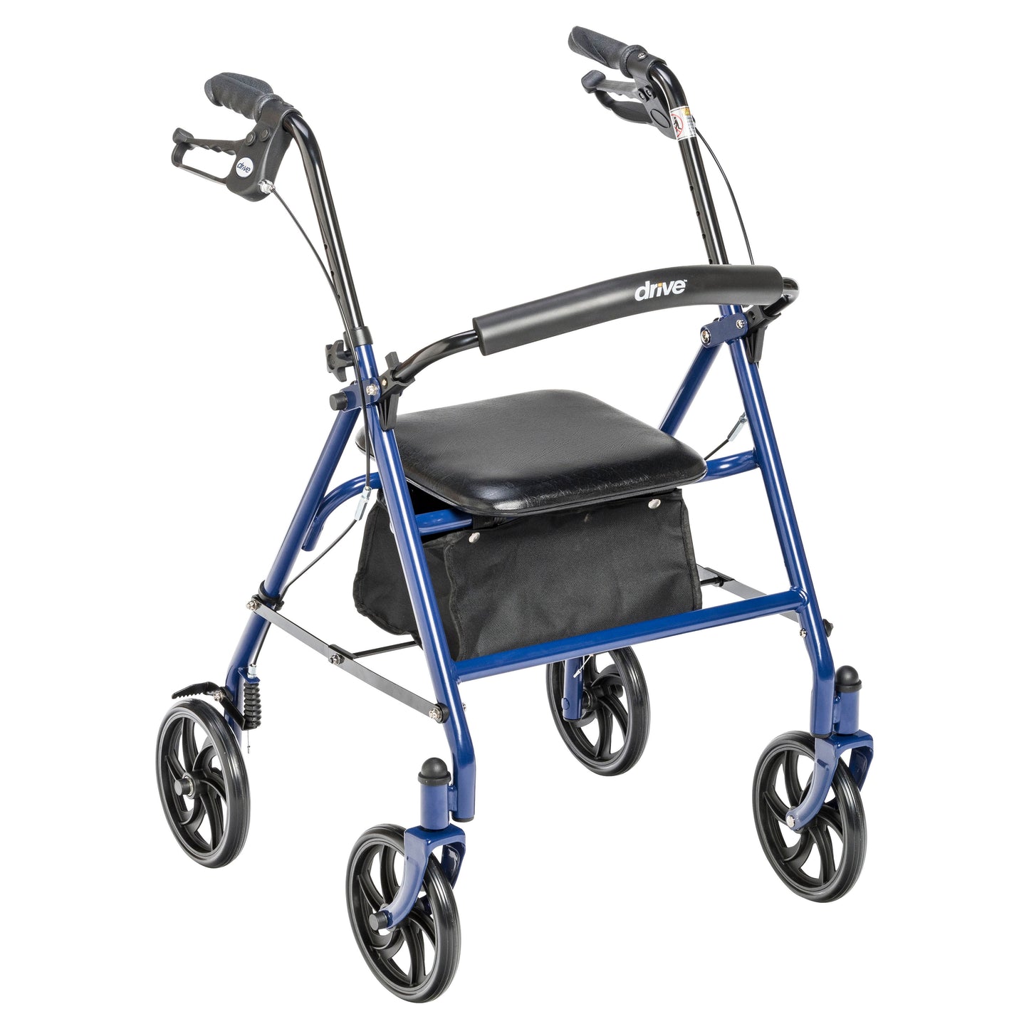Drive Medical Four Wheel Rollator Walker Blue mobility medical supply