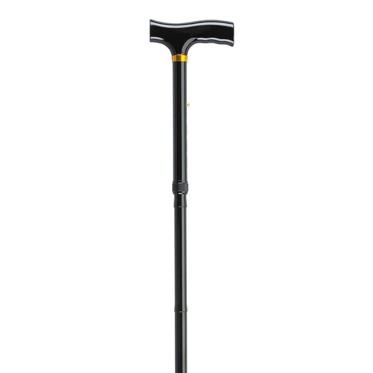 Drive Medical Lightweight Adjustable Folding Cane T Handle Black medical supply