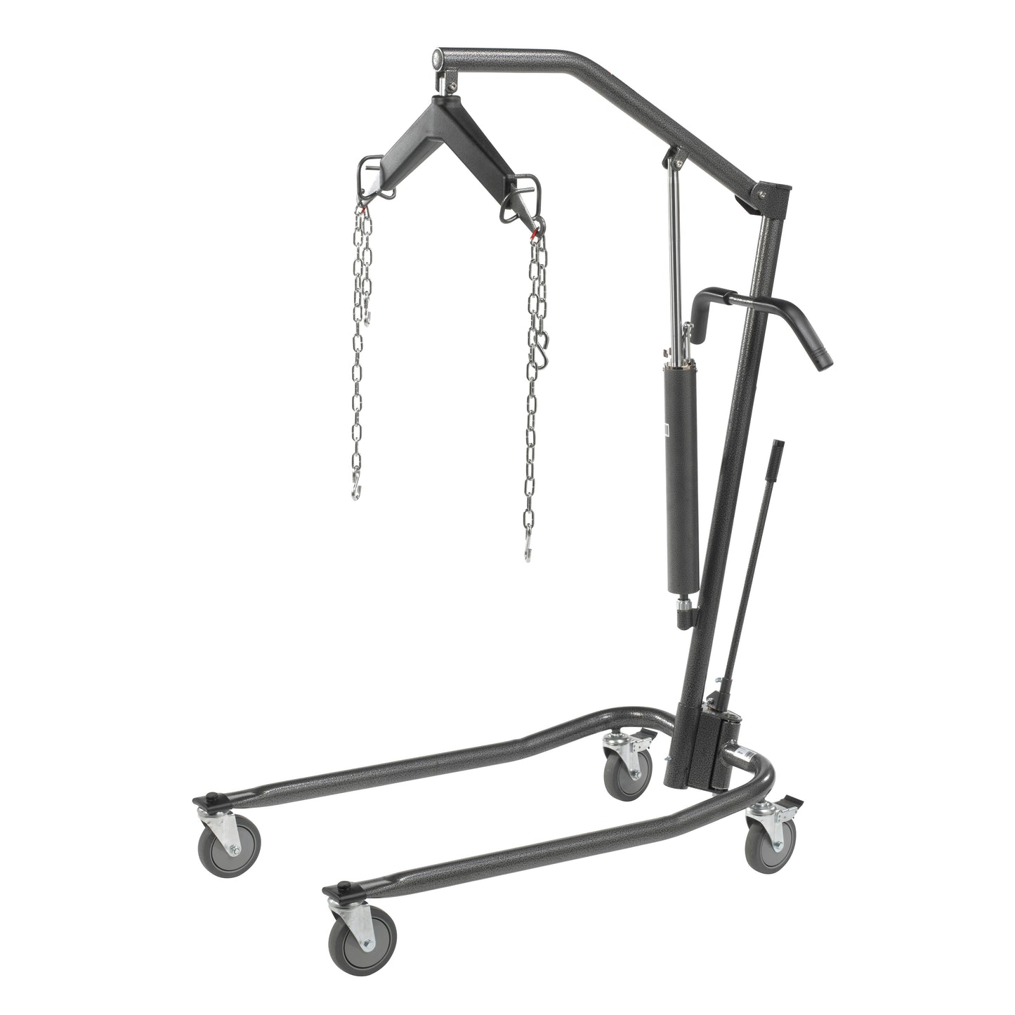 Drive Medical Hydraulic Patient Lift with Six Point Cradle 5 inch Casters Silver Vein medical supply