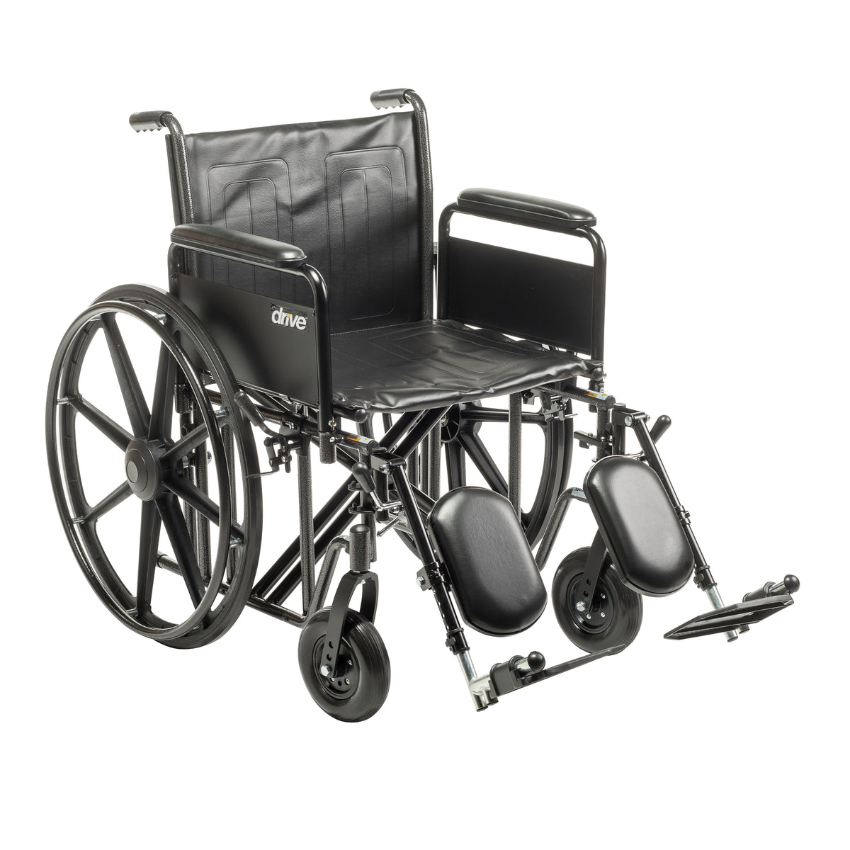 Drive Medical Sentra EC Heavy Duty Wheelchair Full Arms Elevating Leg Rests 20 inch Seat medical supply