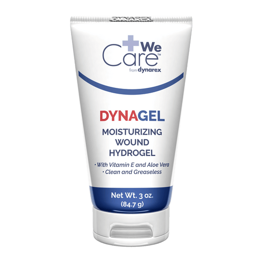 WeCare DynaGel Moisturizing Wound Hydrogel 3 oz Tube Case medical supply