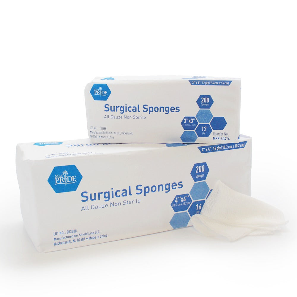 Shield Line Gauze Sponge - N/s - 3x3 - 8 Ply - 20/200/cs. (4M) medical supply