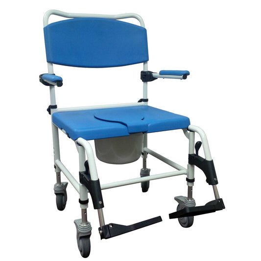 Drive Medical Aluminum Bariatric Rehab Shower Commode Chair medical supply