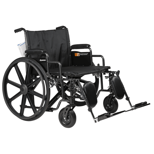Bari+Max HD Bariatric Wheelchair 28 x 20 with ELR Combo medical supply