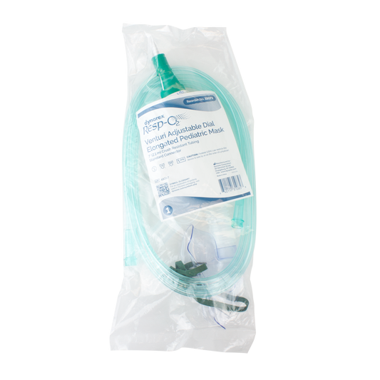 Resp-O2 Venturi Adjustable Dial Pediatric Oxygen Mask 50 Case medical supply