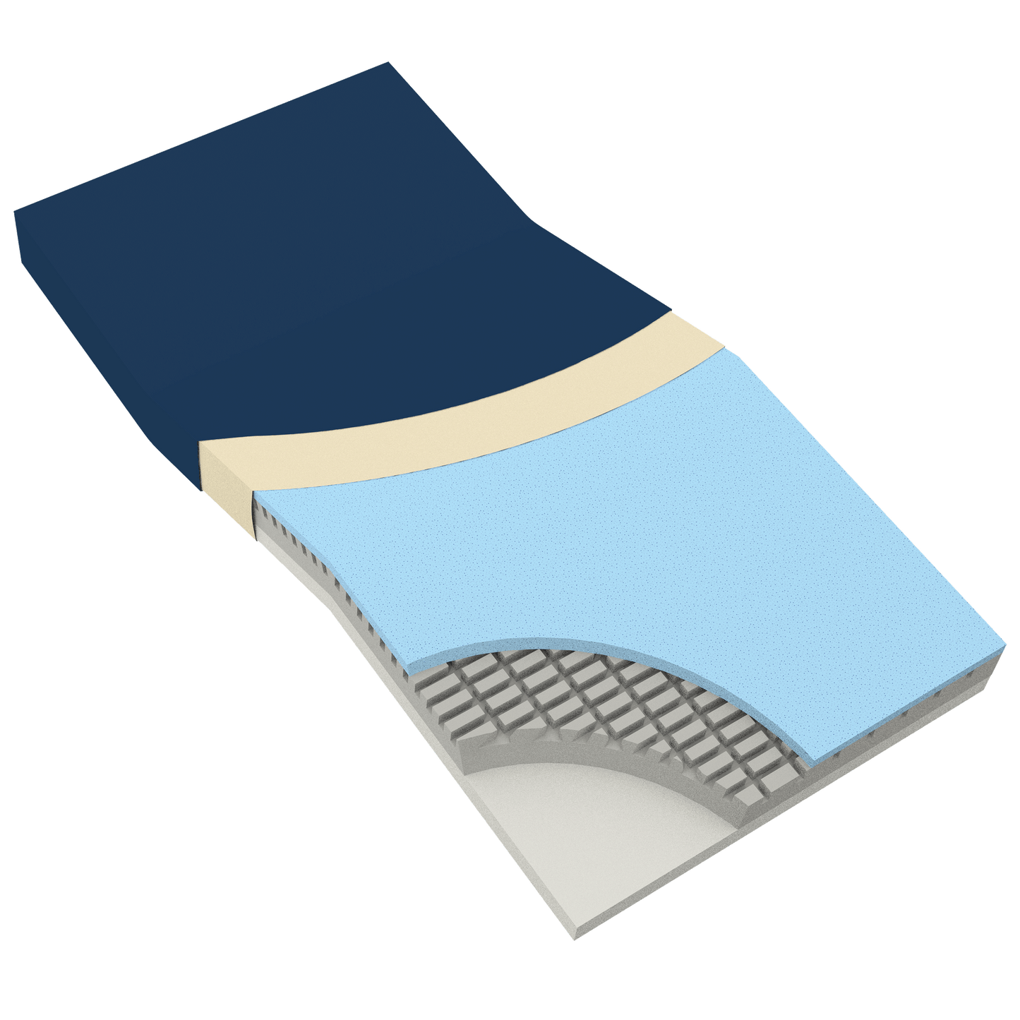 DynaRest Premium Visco-Gel Infused Foam Mattress w/ Perimete, 36" x 80" (10428), medical supply