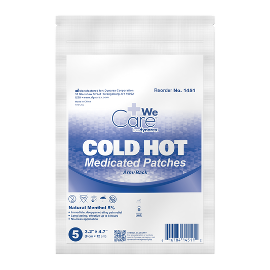 WeCare Cold Hot Medicated Patches Arm Neck 8 cm x 12 cm Case medical supply