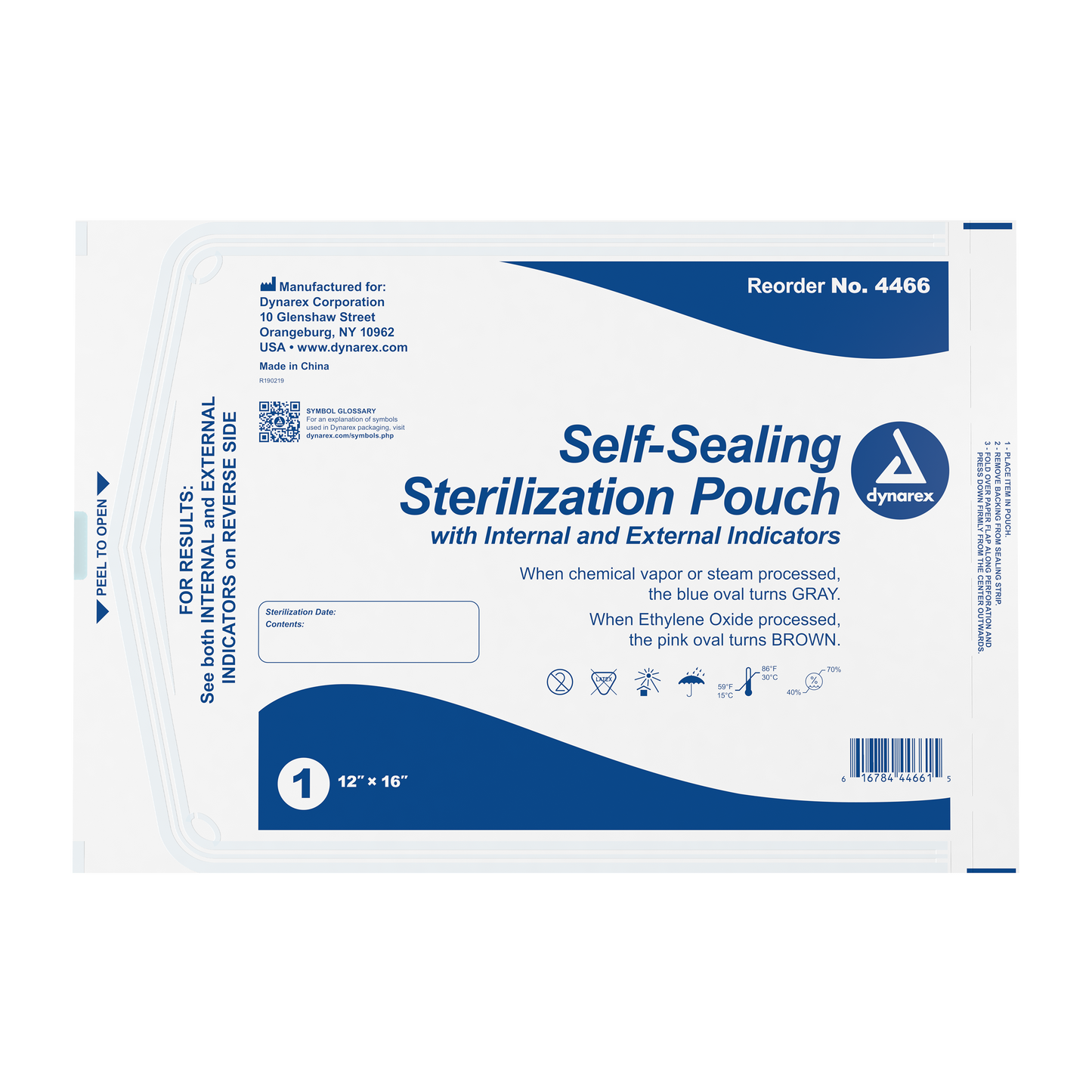 Dynarex Sterilization Pouches 12 x 16 inch medical supply