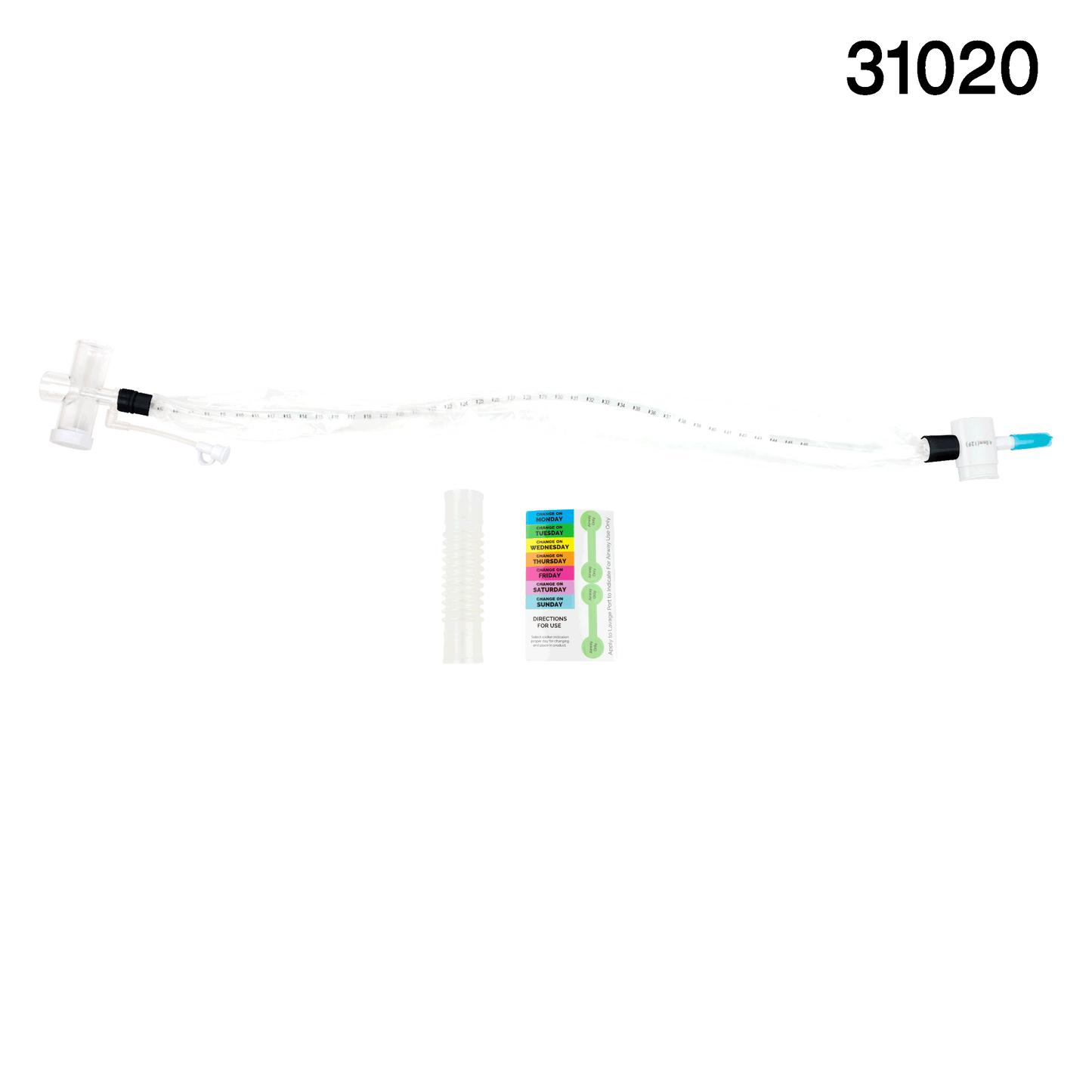Resp-O2 Closed Suction Endotracheal Catheter with T-Piece 10 Fr medical supply