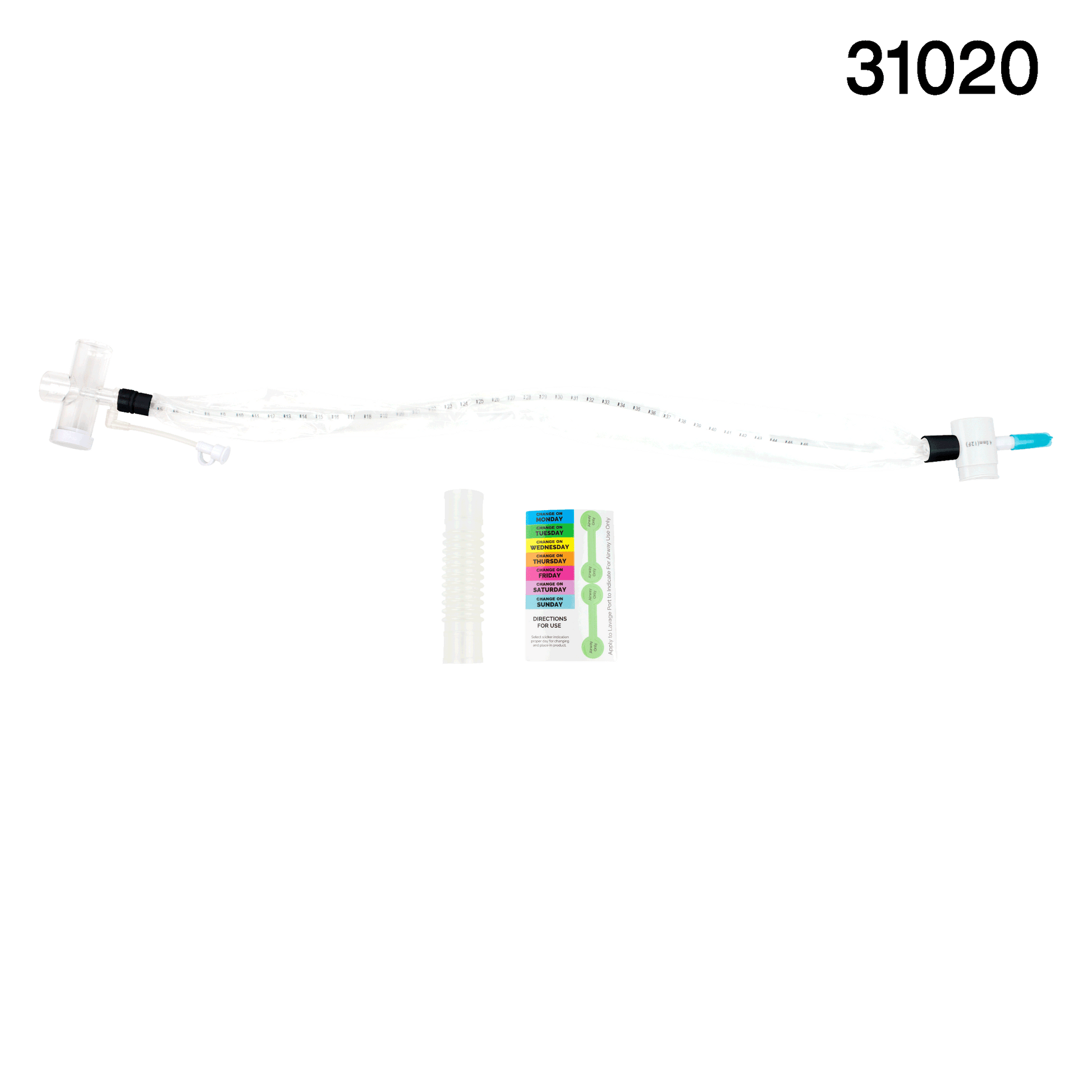 Resp-O2 Closed Suction Endotracheal Catheter with T-Piece 10 Fr medical supply