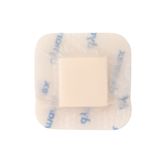 Dynarex SiliGentleAG Silver Silicone Bordered Foam Dressing 2"x2" 5/10/cs medical supply