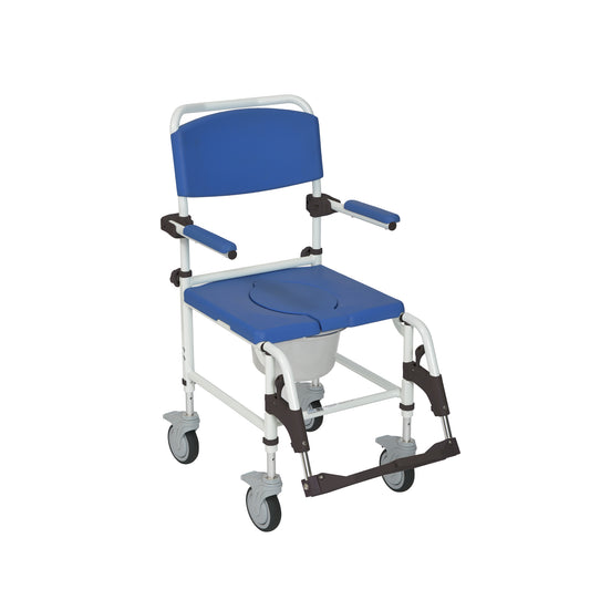 Drive Medical Aluminum Shower Commode Transport Chair medical supply
