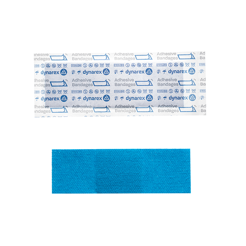 DynaSafety Blue Metal Detectable Woven Bandage 1 x 3 inch Case of 3000 medical supply