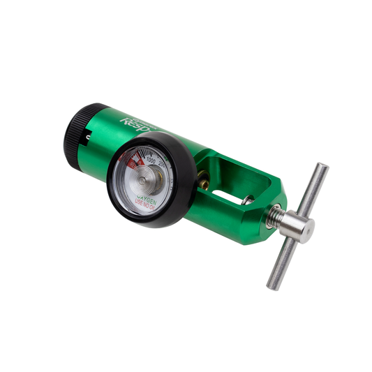 Resp-O2 CGA 870 Mini Oxygen Regulator 0-4 LPM barb outlet medical supply