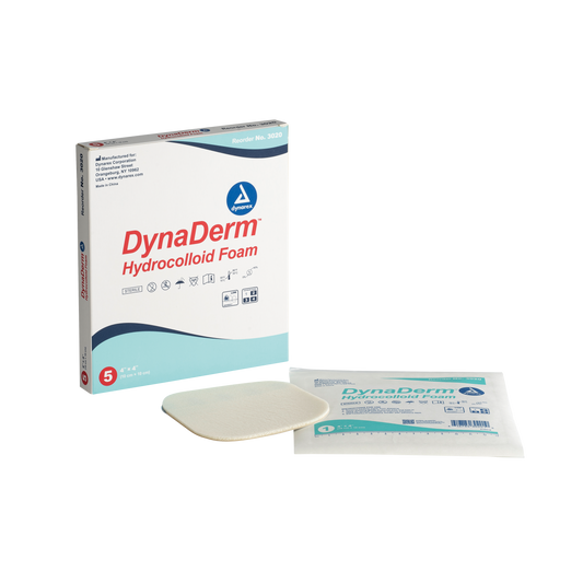 Dynarex DynaDerm Hydrocolloid Foam 4x4 Case medical supply