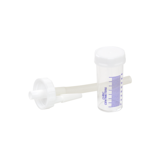Resp-O2 Mucus Specimen Trap Leak Proof Transport Cap 400 cc 50/cs medical supply