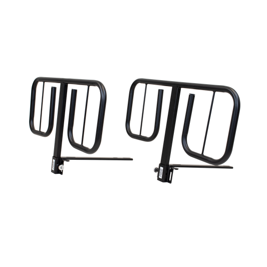 Homecare Bariatric Bed Rail, Black, 1pr/cs, medical supply