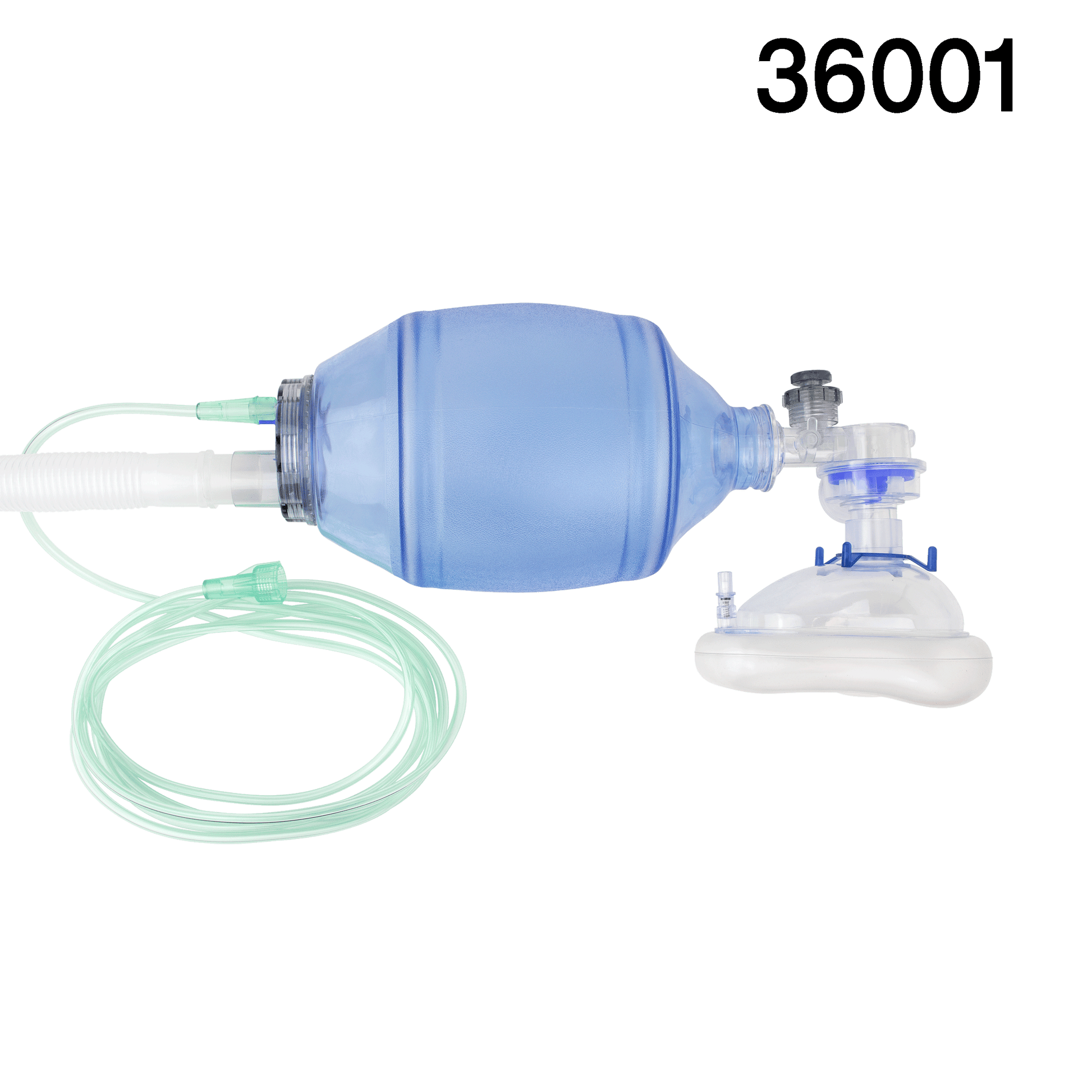 Resp-O2 Manual Resuscitator MPR Mask Reservoir Tubing Adult 6/cs medical supply