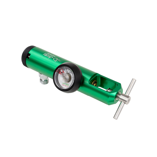 Resp-O2 CGA 870 Extended Oxygen Regulator 0-8 LPM DISS outlet medical supply